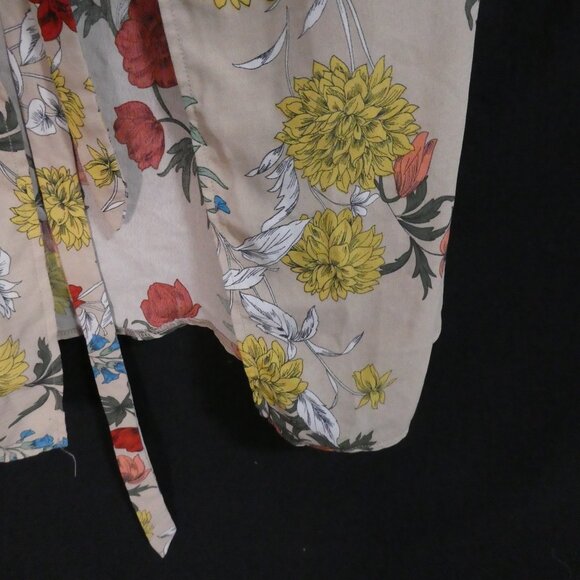 GIRLS ON FILM | size 10 | Floral Tie Waist Gown / Cover-Up - Picture 10 of 16